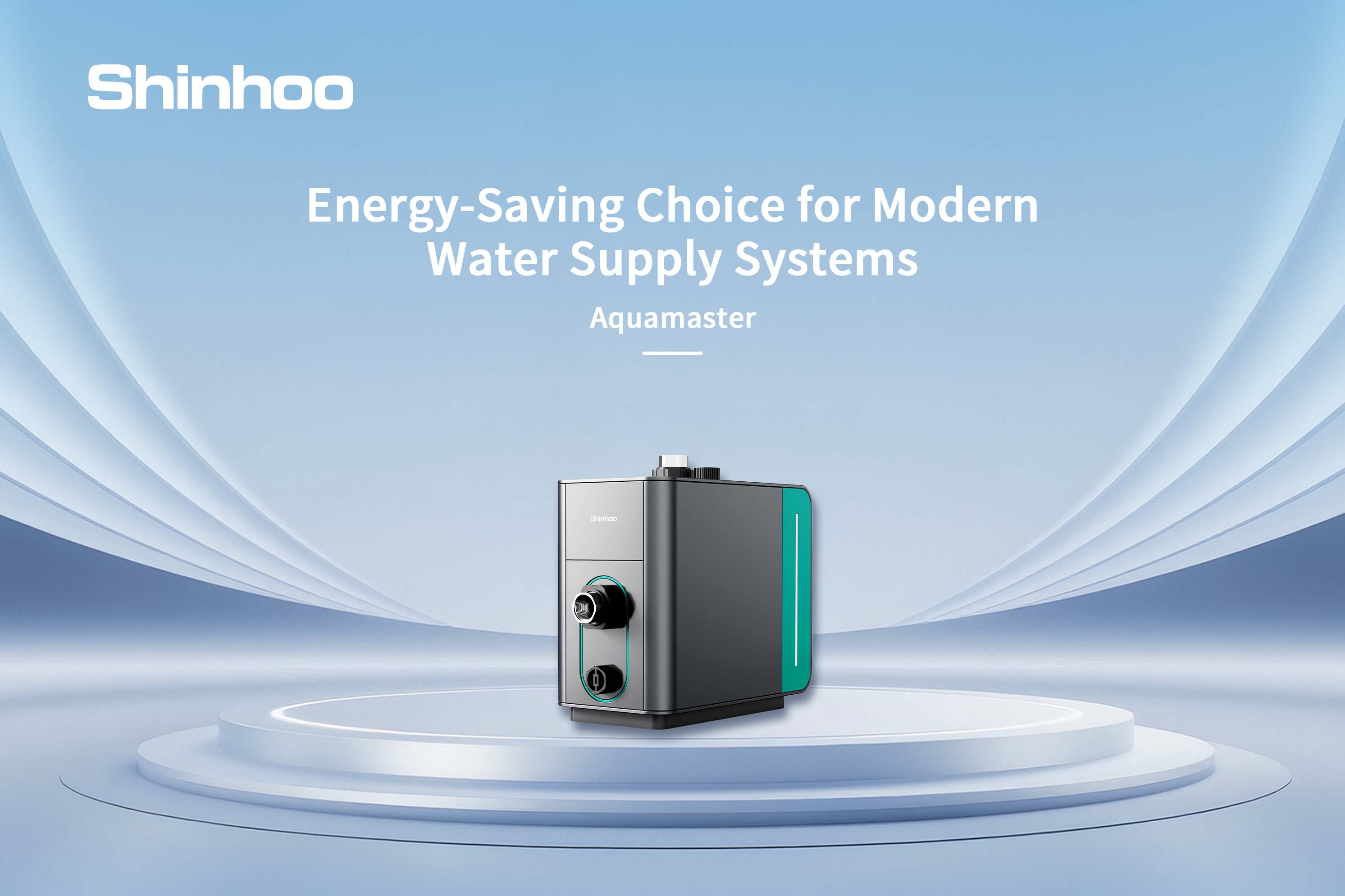 Shinhoo Aquamaster: Bomba de refuerzo de frecuencia variable con imán permanente IE5 inteligente para un suministro de agua estable y a presión constante.