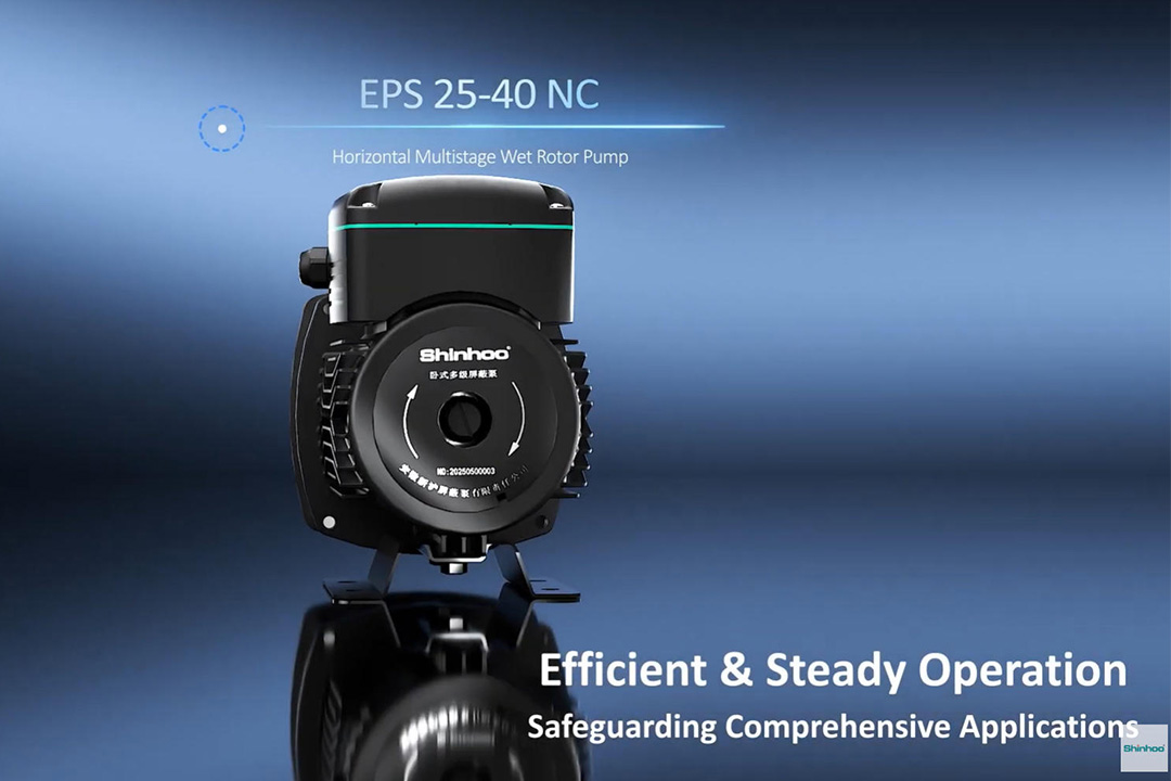 Shinhoo EPS25-40NC: Bomba de circulación multietapa eficiente y fiable